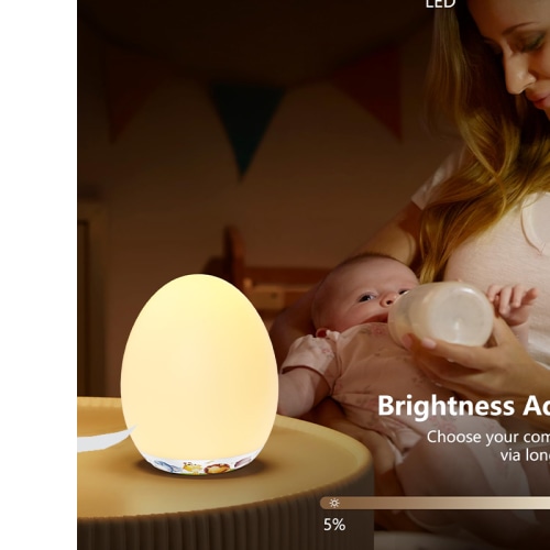Portable Egg Night Light For Kids And Babies