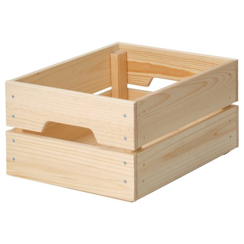 KNAGGLIG Box - pine 23x31x15 cm (9x12 ¼x6 ")