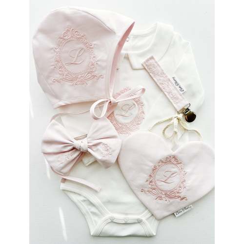 Heirloom Pink Monogrammed Gift Set