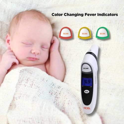 MOBI DualScan Prime Digital Thermometer Ear and Forehead Fast, Accurate, Baby and Adult Thermometer