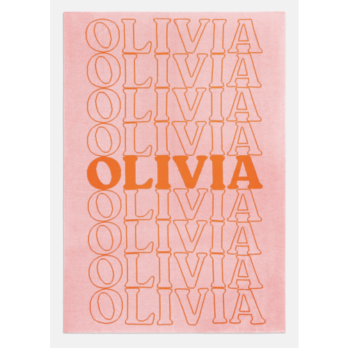 In the Bag Custom Blanket - Pink/Orange