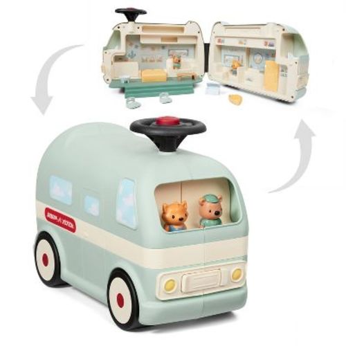 Radio Flyer Park & Play Camper Riding Toy: Steel & Plastic, Ages 1.5-4, 42 lb Capacity