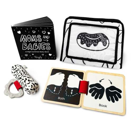 High Contrast Newborn Toy Set – Quiggly