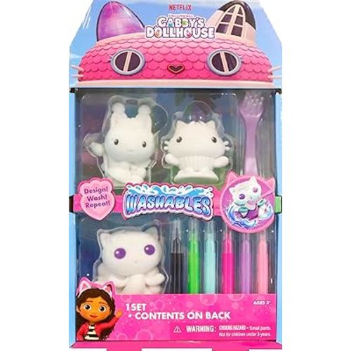 Tara Toys DreamWorks Gabby's Dollhouse Washables, Cats, Kids Toys, Gift for Boys & Girls, Ages 3+