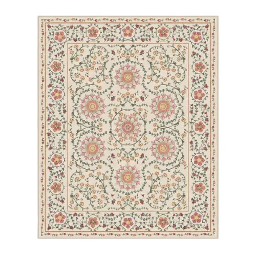 Ruggable Flatwoven Washable Suzani Rug, 8’ x 10’