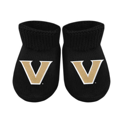 Vanderbilt Commodores Baby Booties | College Baby