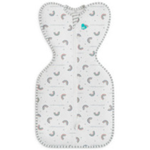 Swaddle Up™ 1.0 TOG Cotton White Rainbow Dream