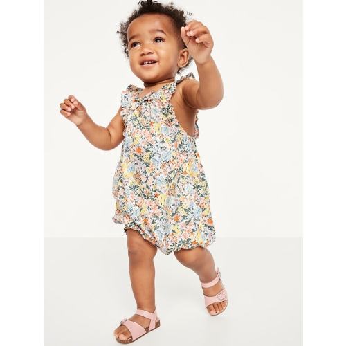 Printed Sleeveless One-Piece Romper for Baby