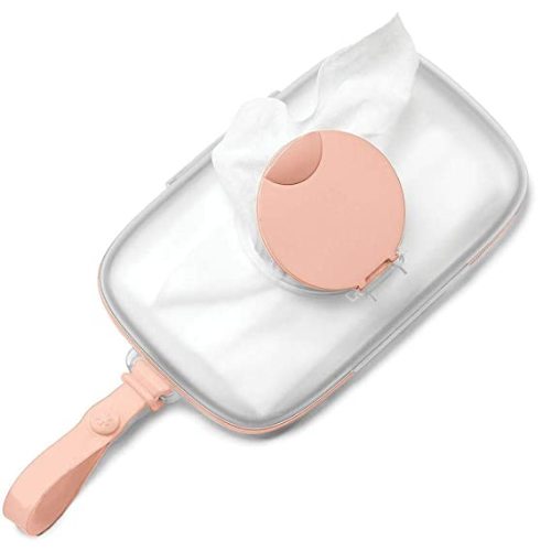 Skip Hop On-The-Go Wipes Dispenser, Grab & Go, Blush - Wipes Case Blush