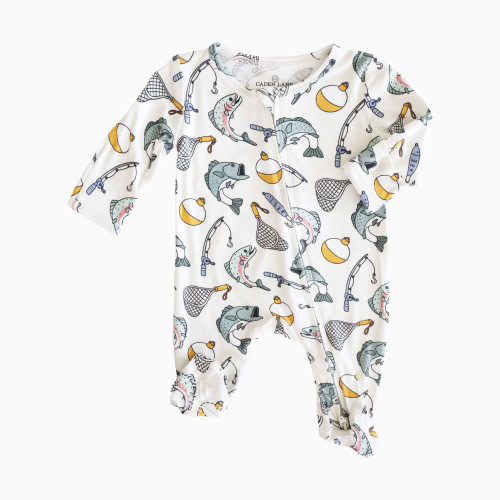 Caden Lane Zipper Footie - Catch Of The Day, 3-6 M