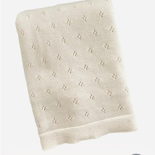 Cotton Heirloom Pique Blanket