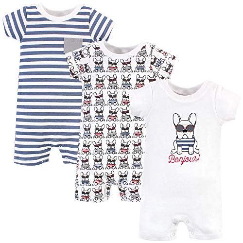 Hudson Baby Unisex Cotton Rompers