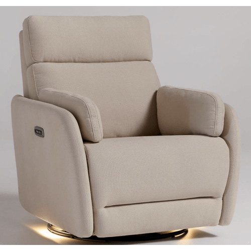 Owen Natural Nursery Electronic Power Recliner with Night Light