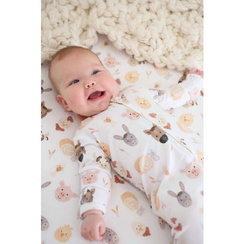 Barnyard Buddies Zipper Footie