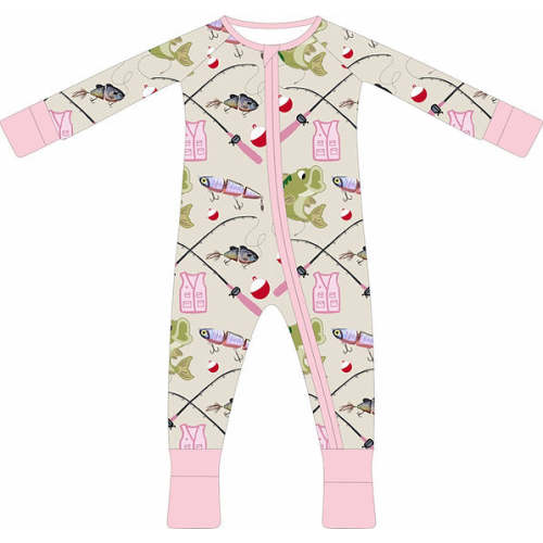 Goin' Fishin' Zipper Onesie