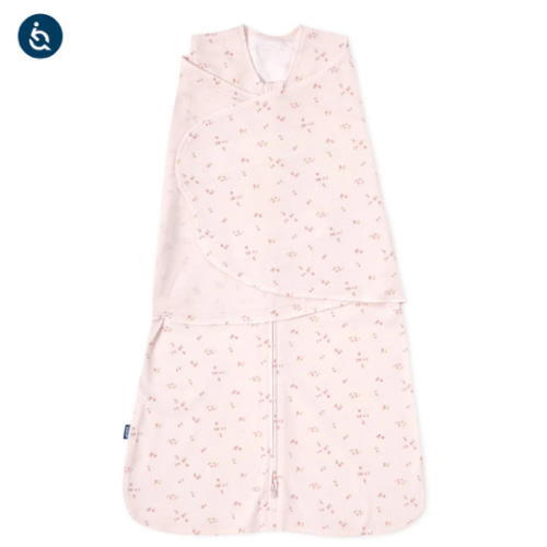 Pink Floral Cotton Swaddle Newborn | HALO