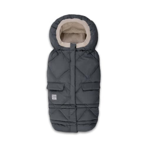 7AM Enfant Stroller Blanket 212 - Adjustable Baby Car Seat Zipped Blanket for Babies Winter, Unisex Multi Purpose Fleece Lined Warm Hooded Toddler Footmuff Water Repellent | (6M - 4T)