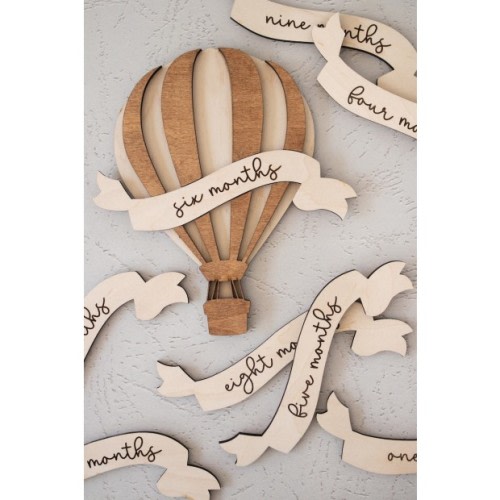 ThisNurturedHomeCo Hot Air Balloon Milestone Cards