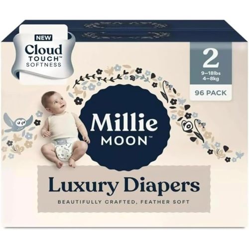 Millie Moon Luxury Diapers - (Size - 2 and Count - 96)