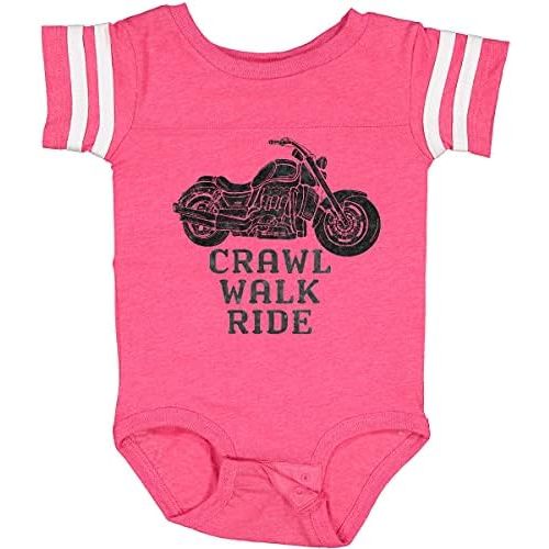 inktastic Crawl Walk Ride Motorcycle Baby Bodysuit