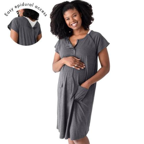 Universal Labor & Delivery Gown | Grey Heather