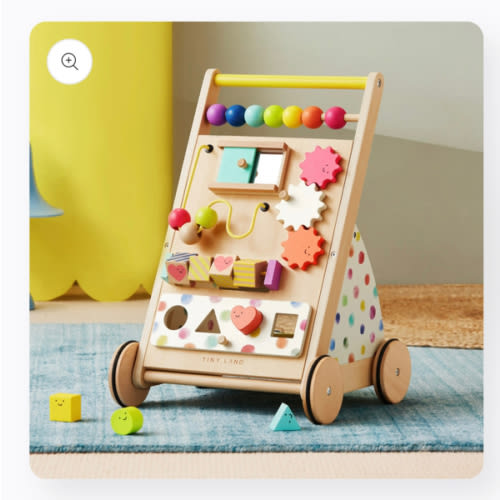 Tiny Land® Premium Natural Wooden Activity Walker | Tiny Land Official Store® | All for Kids