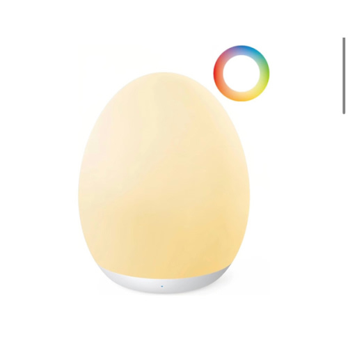 JolyWell Night Light for Kids, Baby Night Light with 7 Colors Changing Mode & Stepless Dimming, Nursery Night Light BPA Free,Rechargeable Egg Night Light for Breastfeeding 1h Timer & Touch Control