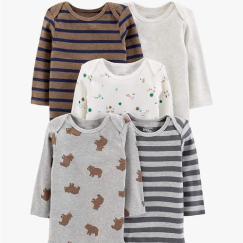 Simple Joys by Carter's Unisex Babies' Long-Sleeve Bodysuit