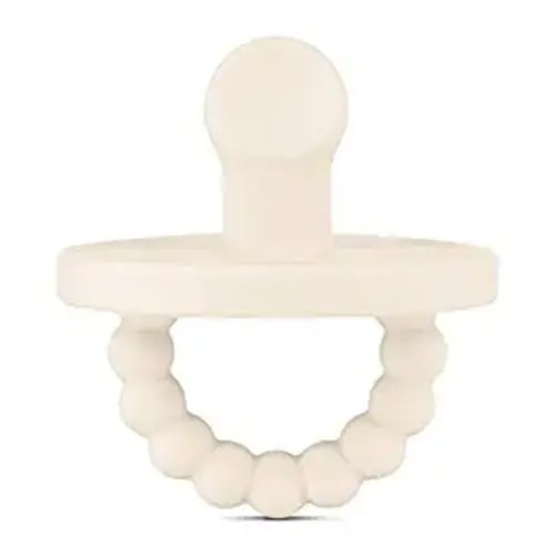 Ryan & Rose Cutie PAT Pacifier Teether (Slant, Ivory)