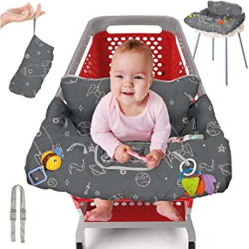 Shopping Cart Cover for Baby PILLANI, Baby Items, High Chair Cover for Restaurant Seat, Grocery Cart Cover for Baby Girl/Boy, Buggy Covers for Babies, Toddler Shopping Cart Cover, Infant Cart Hammock
