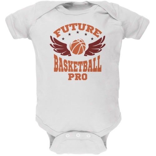 Future Basketball Pro White Soft Baby One Piece – Old Glory
