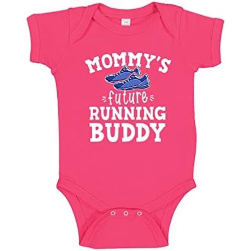 Mommy's Future Running Buddy Baby Bodysuit One Piece Or Toddler Shirt Runner Baby Clothes