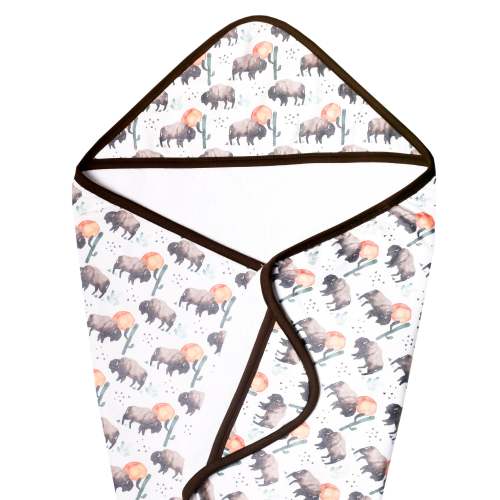 Premium Baby Knit Hooded Towel - Bison