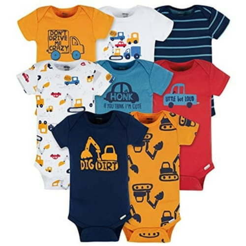 Onesies Brand Baby Boy Short Sleeve, 8-Pack, Sizes Newborn - 12 Months