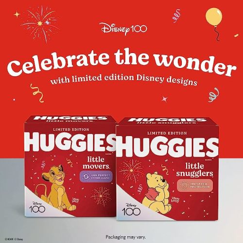 Huggies Size 3 Diapers, Little Snugglers Baby Diapers, Size 3 (16-28 lbs), 156 Count
