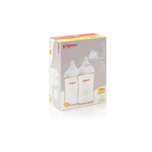 Pigeon SofTouch III Bottle PPSU 2Pk 240ML | Baby Bunting AU