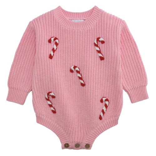 Candy Cane Baby Sweater Bubble – Everleigh Elaine