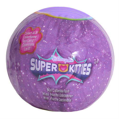 Disney Junior SuperKitties Mini Collectible Capsule Plush, Mystery 3.5-inch Stuffed Animal