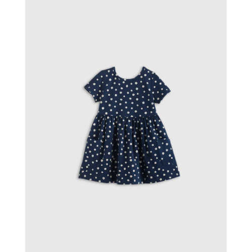 Organic Cotton Fit and Flare Pocket Dress - Baby Girl