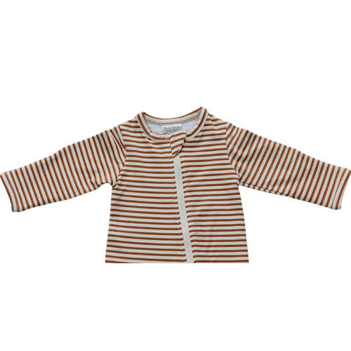 Rust Stripe Zipper