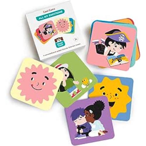 All My Emotions for Smart Teddy Bear - Includes Interactive Educational Cards to Build Social, Mindful and Emotional Skills, Kids Ages 3 to 5