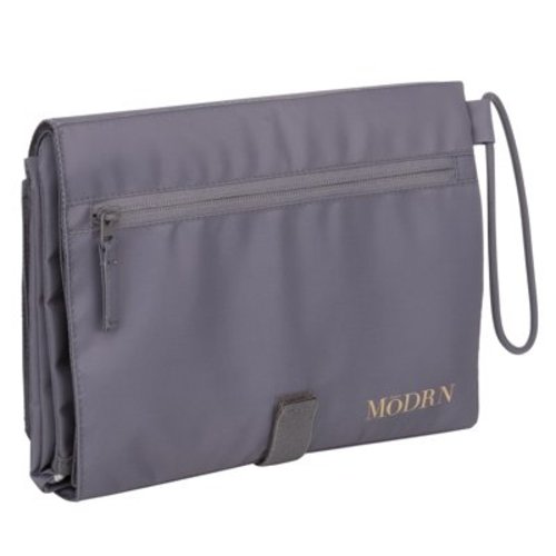 MoDRN Lulu Changing Mat Clutch, Foldable, Gray, Tote Diaper Bags, Unisex Child, Stroller Bag