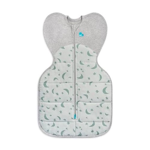 Love to Dream Swaddle UP Extra Warm 3.5 TOG, Olive, Medium, 13-19 lbs, Dramatically Better Sleep, Allow Baby to Sleep in Preferred Arms Up Position for Self-Soothing, Snug Fit Calms Startle Reflex
