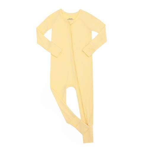WIBACKER Newborn Baby Boys Girls Bamboo Viscose Pajamas with Mitten Cuffs Front Zip Long Sleeve Footless Sleepers