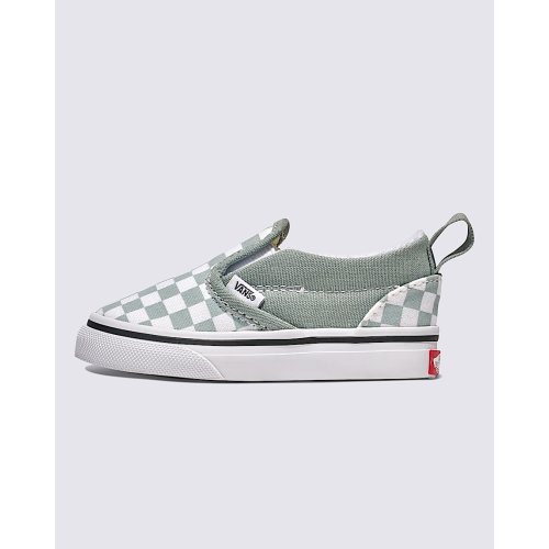 Toddler Classic Slip-On V Checkerboard Shoe in Pure Grey | Vans