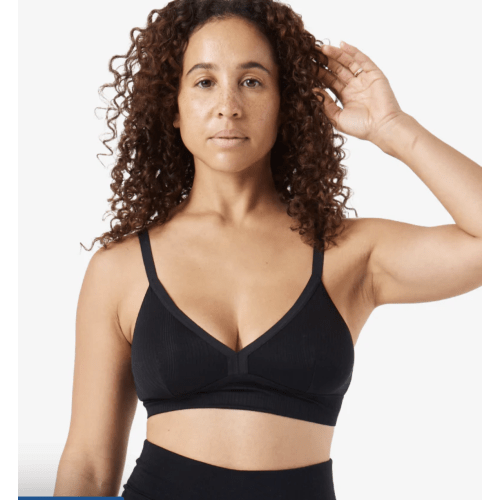 The Effortless Bra: Longline, Pull-Down Maternity to Nursing Bra in BLACK – Bodily