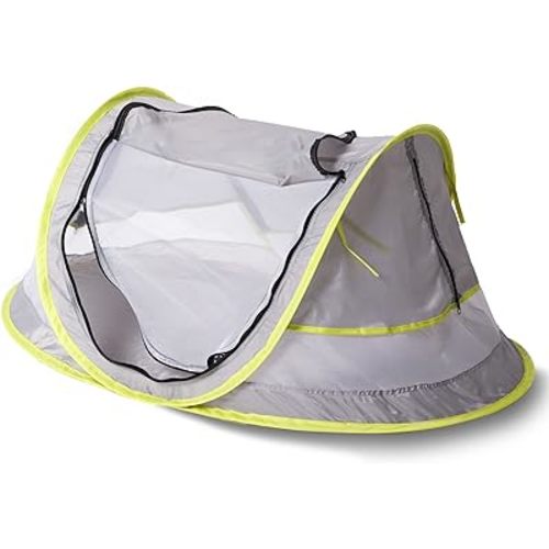 Baby Beach Tent,Baby Beach Pop Up Tent, UPF 50+ Sun Shade Baby Tent, Baby Tent with Mosquito Net, Sun Shelter for Girls Boys, Beach Umbrella for Infant (Green Pipe)