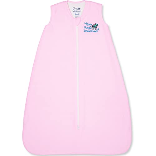 Baby Merlin's Magic Dreamsack - Microfleece Wearable Blanket Baby Sleep Sack - Winter Sleep Sack for 6-12 Months Babies - Promotes Restful Sleep and Hip of Movement with Roomy Sack Design - Pink