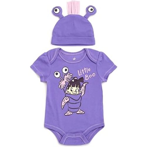 Disney Cosplay Baby Bodysuit & Hat Set Newborn to Infant Sizes