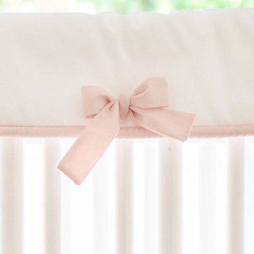 Floral and Pink Buffalo Plaid Crib Rail Cover